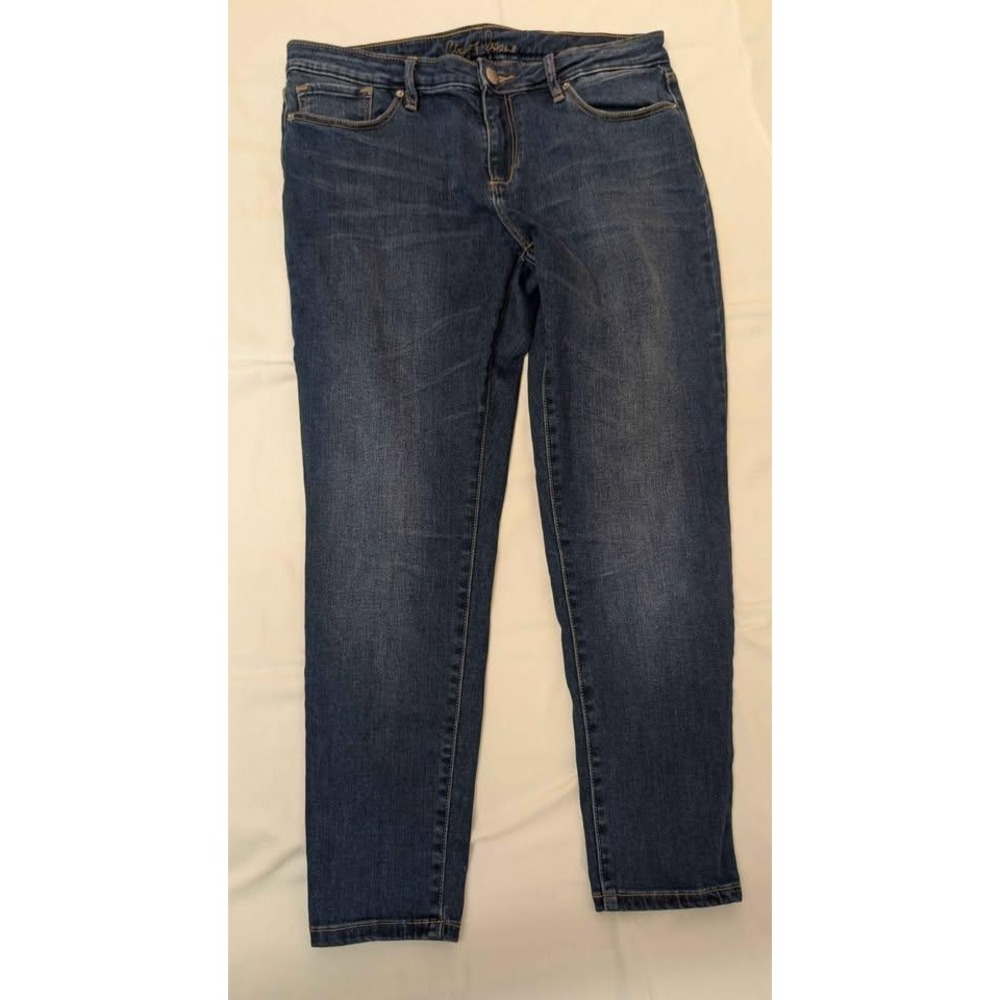 Chip‎ & Pepper California Womens 32 Cropped/ankle Jeans Blue Stretch Denim